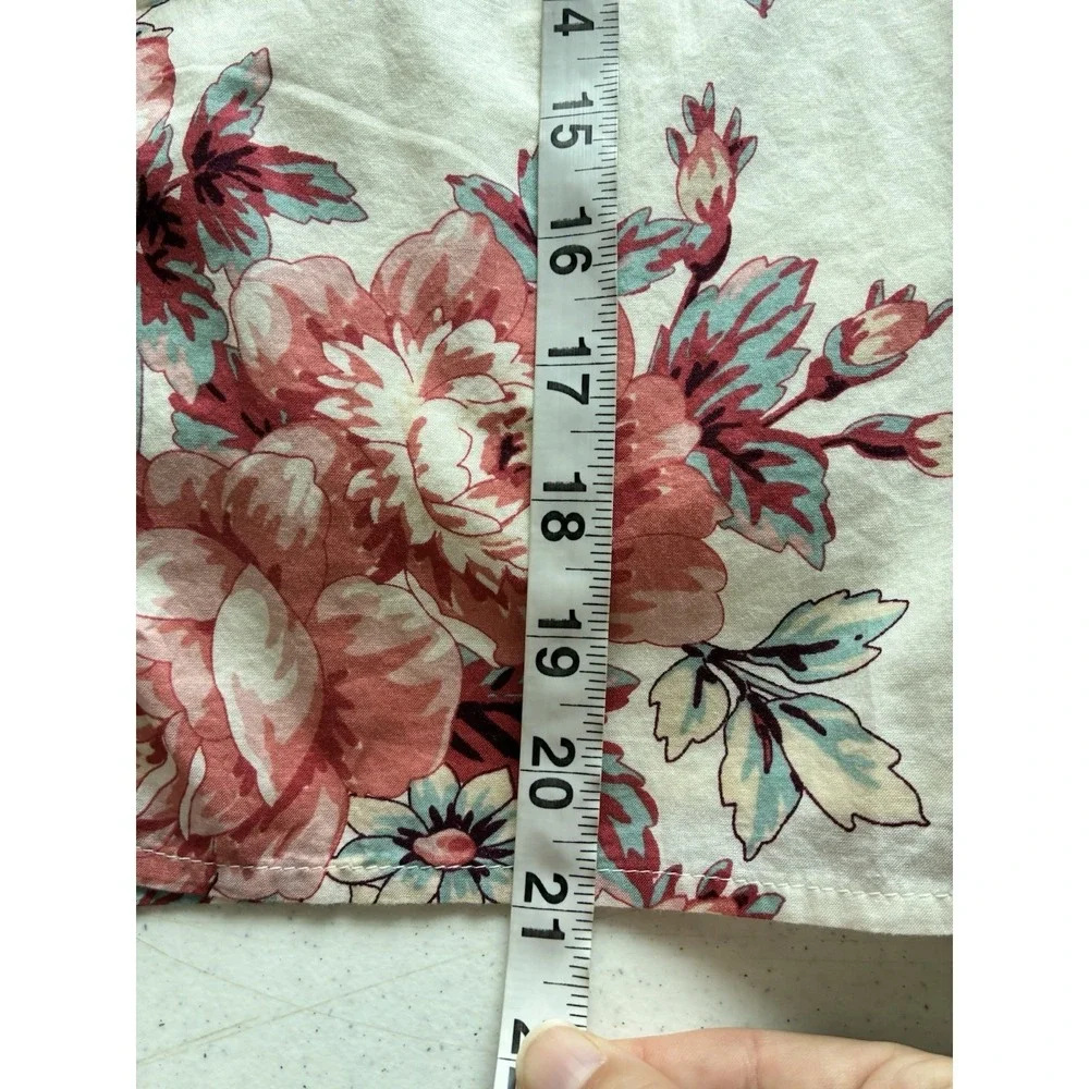 NEW! Gap Kids Button Up Top Girls Sz‎ 12 100% Cotton Floral Preppy Casual